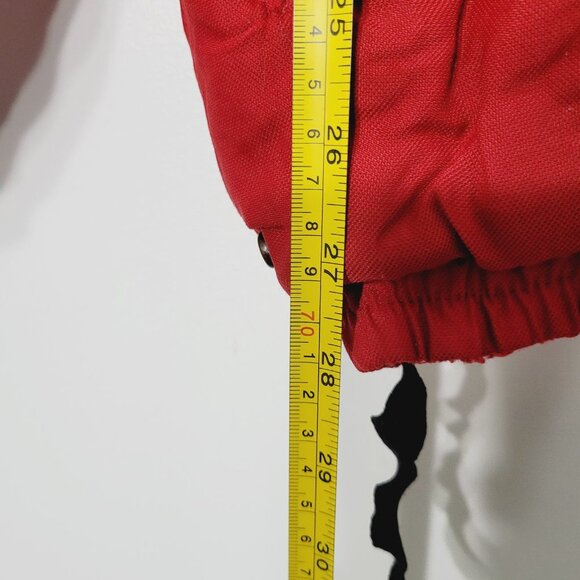 Mini Ungava Vintage Toddler One Piece SnowSuit Red Zippered Insulated Hooded 24m - Picture 11 of 13